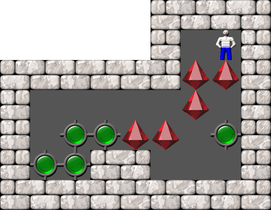 Sokoban Easy 5 Boxes level 40